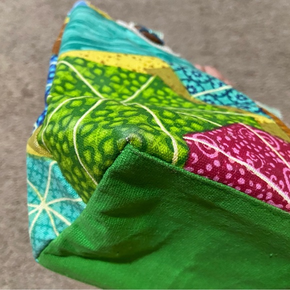 Sun ‘N' Sand Bag Purse Design By Paul Brent Beach Umbrellas Cotton Double Handle - Picture 5 of 14